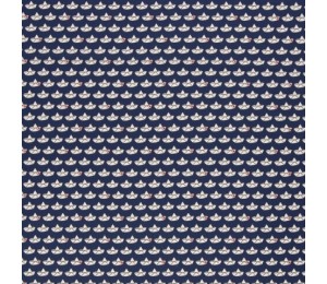 Baumwolle - Love Boat Cherry Picking hellblau